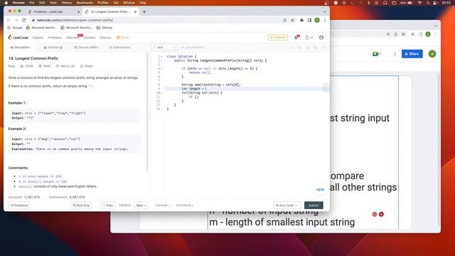 Leetcode#14. Longest Common Prefix смотреть онлайн