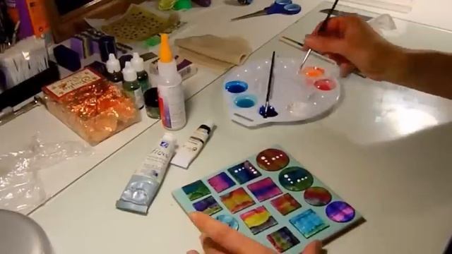 Effet Murano. Tuto Polymère Et Résine. Sous-titres En Anglais.