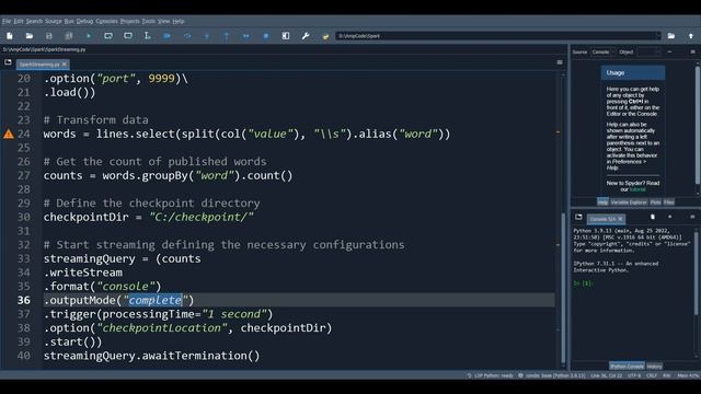 Building our first Spark Streaming Application! | PySpark Tutorial смотреть онлайн