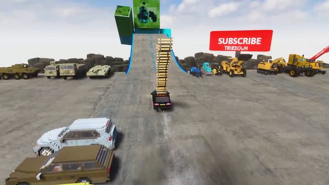 Cars vs Zombie Minecraft | Teardown смотреть онлайн