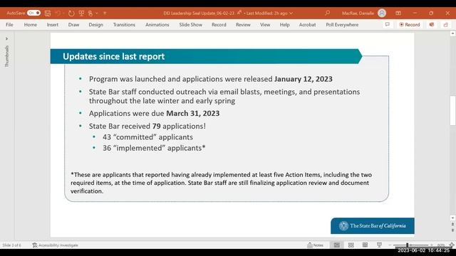 Council on Access and Fairness, Part One 6-2-23 смотреть онлайн
