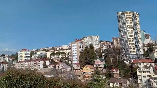 Центр прогулка по Сочи 29.03.2021 граница центрального района переход на Светлану рацон смотреть онлайн