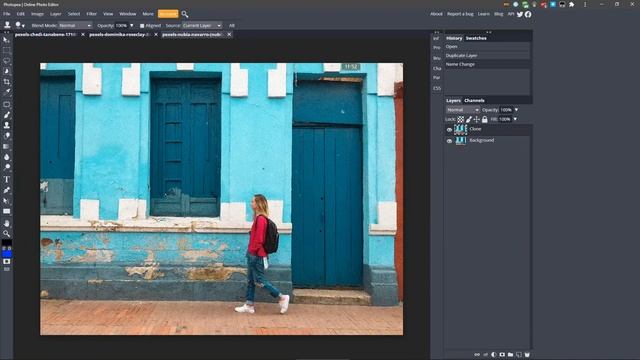 Removing Objects From Images in Photopea Tutorial смотреть онлайн