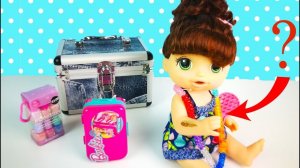 Куклы Пупсики Залезла на Мамин Стол Татушки Переводки Лаки Игрушки для девочек.mp4