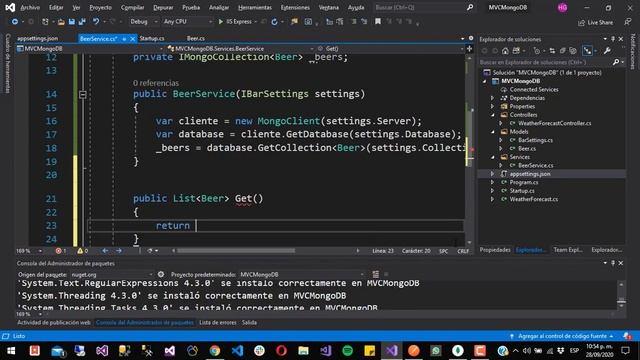 Crear Api en C# Asp.Net y MongoDB | Get, insert, update y delete смотреть онлайн