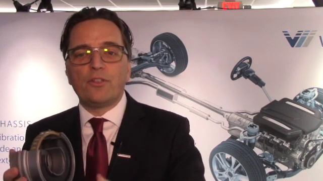 Vibracoustic CEO Frank Mueller talks about his company's anti-vibration products at NAIAS смотреть онлайн