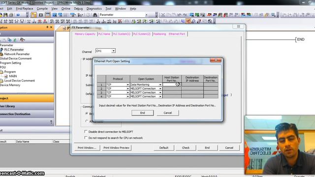 CONFIGURACION ETHERNET FX3GE O FX3U-ENET-ADP MITSUBISHI ELECTRIC