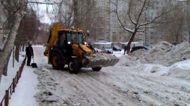 Уборка снега без вывоза смотреть онлайн