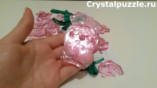 3D Crystal puzzle Rose смотреть онлайн