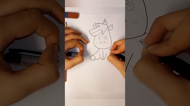 Как нарисовать быстро и легко единорога ????❤️ смотреть онлайн