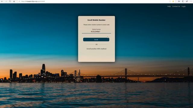 New User Registration for Multi Factor Enrollment and Password Reset v5 demo смотреть онлайн