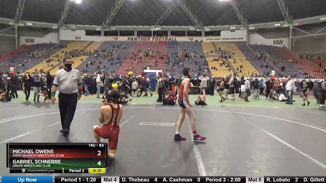 14U 83 Michael Owens Mayo Quanchi Wrestling Club Vs Gabriel Schnerre Orion Wrestling Club смотреть онлайн