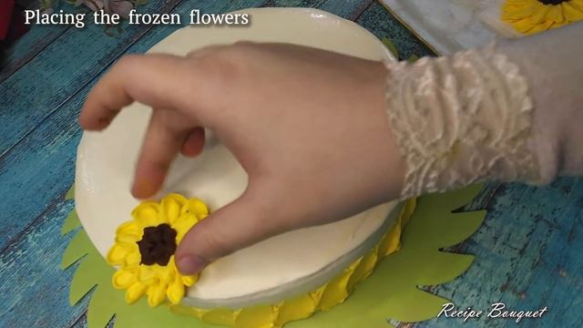 Yellow Gerbera Daisy Buttercream Cake | Cake Decoration смотреть онлайн