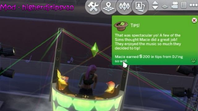 Sims 4 Get Together MOD | Higher DJ Tips Mod by seba.valengos смотреть онлайн