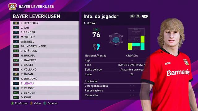 PES 2020 BAYER LEVERKUSEN FACES & PLAYER RATINGS смотреть онлайн