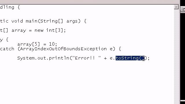 Java Video Tutorial 9: Exceptions смотреть онлайн