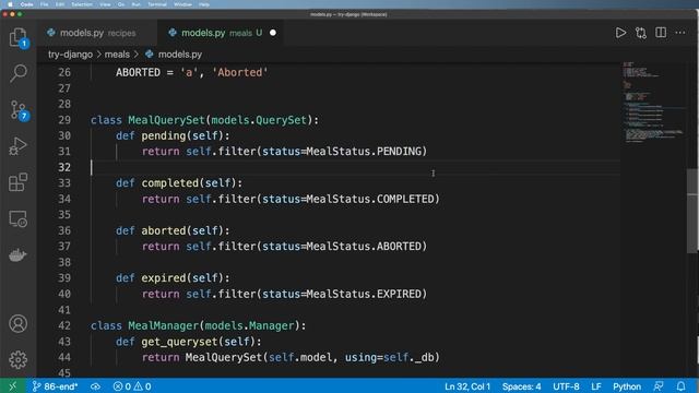 86 - Creating the Meal Queue - Python & Django 3.2 Tutorial Series смотреть онлайн