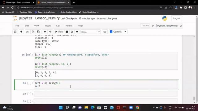 Learn NumPy - 004: NumPy ndarray creation using intrinsic functions смотреть онлайн