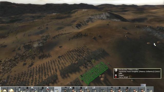 Medieval II Totalwar: Kingdoms/ Deus Lo Vult 6.2: ♰ Teutonic Order ♰ vs Hordes of Desert Tribes ☪ 👳 смотреть онлайн