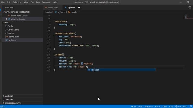 How to create CSS Loader смотреть онлайн