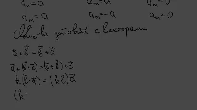 Приложение 1 (часть 8). Векторы: основные определения и действия смотреть онлайн