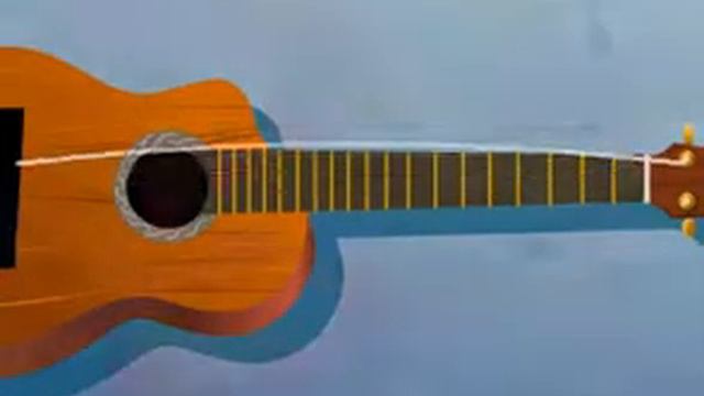 Oscillations of strings in a guitar смотреть онлайн