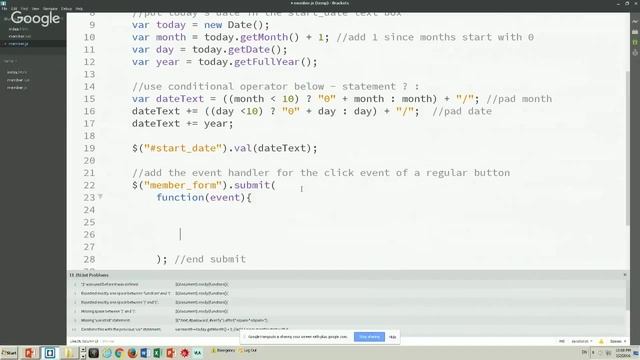 Web 150 Intro to JavaScript & jQuery: Form Validation смотреть онлайн