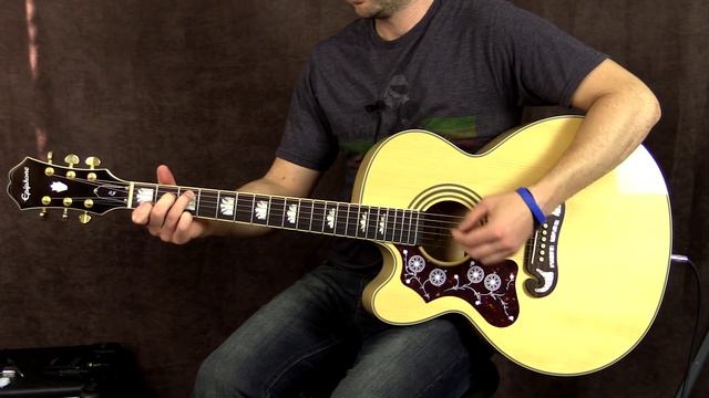 Epiphone eSonic 2 Acoustic Guitar Pickup System (EJ-200 SCE) смотреть онлайн