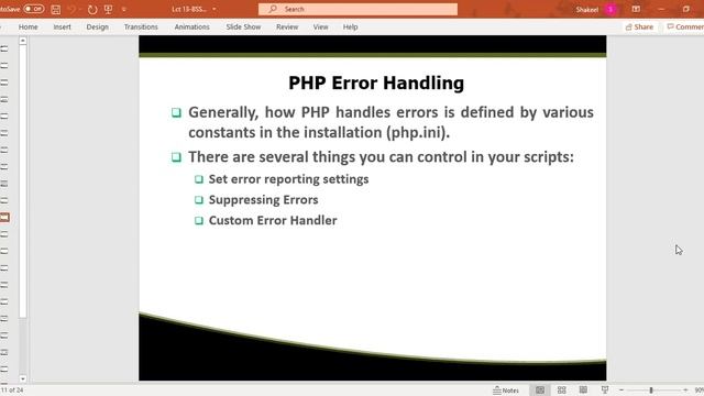 PHP | Error Handling смотреть онлайн