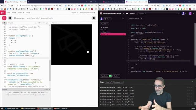 5.2 Syncing p5.js Animations with WebSocket - Fun with WebSockets! смотреть онлайн