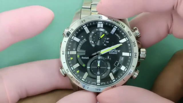 Casio Edifice EQB-900 Bluetooth & Solar Power Time setting and Adjusting Home Position смотреть онлайн