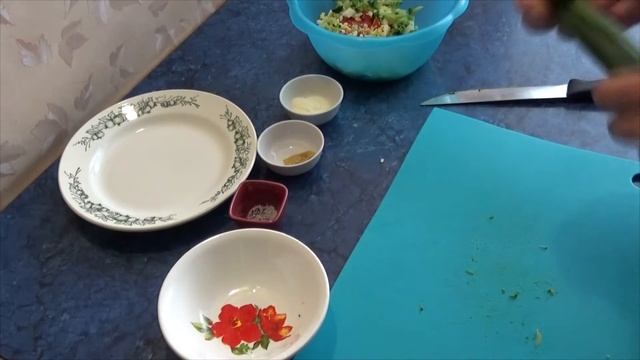 #Салат из брокколи, готовим просто..#Видеорецепт. смотреть онлайн
