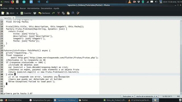 Mostrar una lista con datos de un servidor web con Flutter смотреть онлайн