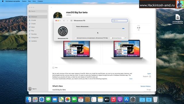 Ошибка при обновлении Catalina и Big Sur - как скачать Big Sur Public Beta 2 смотреть онлайн