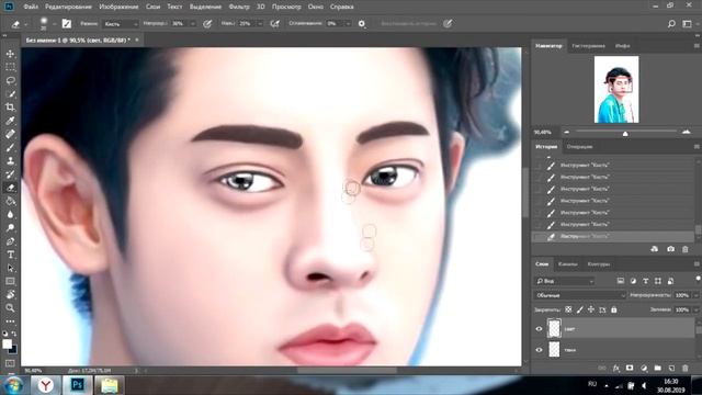 Мужской Арт в Фотошопе | Процесс создания мужского арта в Photoshop | Art in Photoshop смотреть онлайн