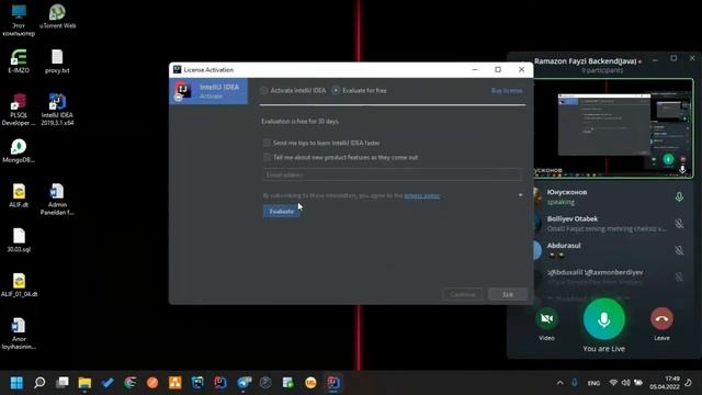 Javaga kirish(1-dars). смотреть онлайн