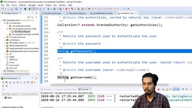 Override Default Spring Security Authentication | Spring Boot Security [Hindi] | #03 смотреть онлайн
