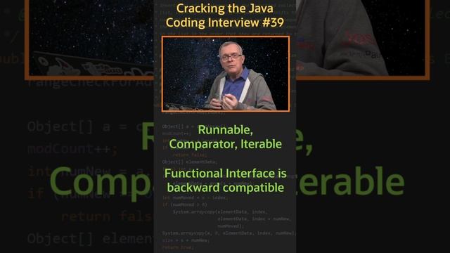Can you cite functional interfaces from before Java 8? - Cracking the Java Coding Interview смотреть онлайн