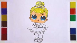 Раскраска для детей кукла ЛОЛ сюрпрайз | Coloring page for kids LOL Surprise