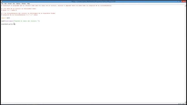 #3 [Python] - Área y circunferencia de un círculo (1/2) смотреть онлайн