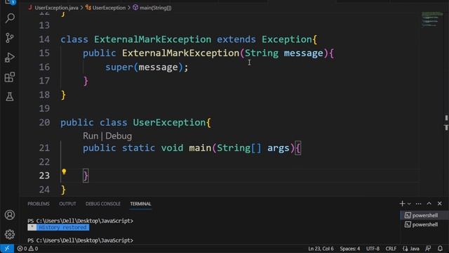 Java Program - User defined exception | write a java program checks the internal and external marks смотреть онлайн