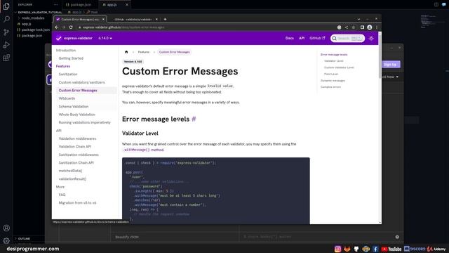 #13 Express JS | Body Validation Using Express Validator | In Hindi By Desi Programmer смотреть онлайн