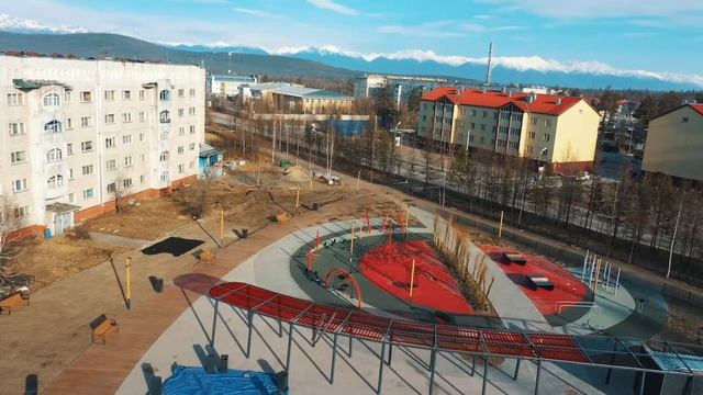 Новый сквер в Новой Чаре смотреть онлайн