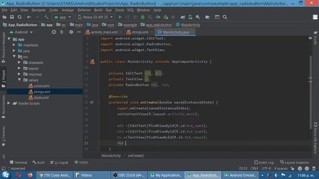 Parte lógica de los controles RadioGroup y RadioButton pt1 смотреть онлайн