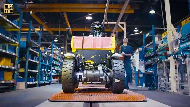 Производство вилочных погрузчиков с ДВС на заводе Hyster смотреть онлайн