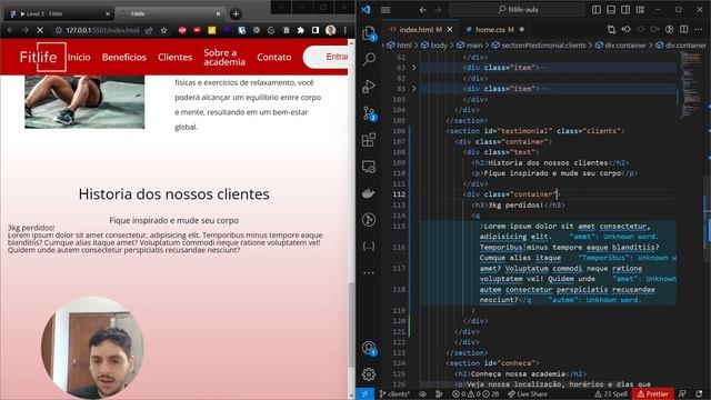 Curso Plataforma Fitness do ZERO #06 - Aprendendo layouts complexos em CSS смотреть онлайн