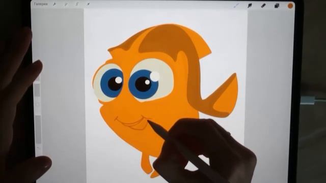 Рисуем Дори из «В поисках Немо» Finding Nemo Dory Fish Drawing смотреть онлайн