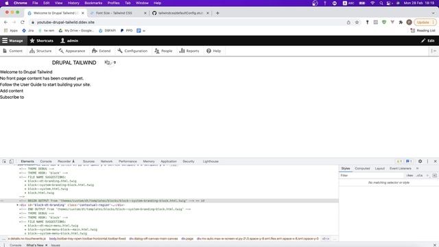 Основы и верстка шапки  - сайт на Друпал и Tailwindcss 3 (ч3)