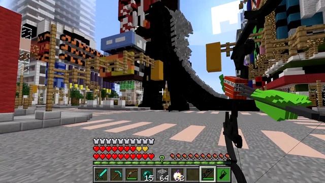 GODZILLA is Destroying The City in Minecraft... смотреть онлайн