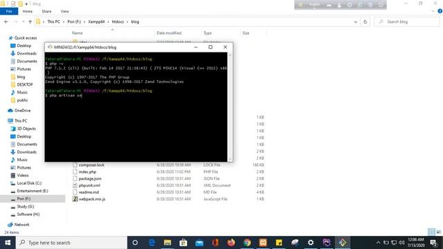 How to check php version and laravel version in gitbash. смотреть онлайн